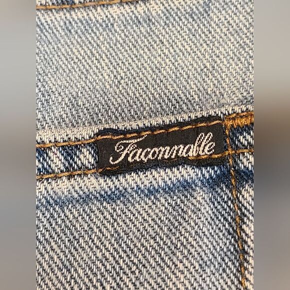 Façonnable Jeans Super High-Rise Straight Light Wash Blue Denim, Soft,  Y2K | 8 - Picture 11 of 12